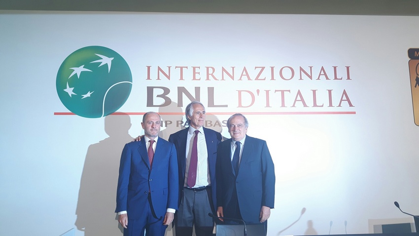 Presentata la 73edizione degli Internazionali BNL d'Italia. Malagò: uno spot per Roma 2024