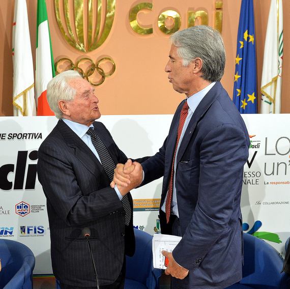 CONI: Malagò premia Boniperti, capitano della Nazionale che inaugurò l'Olimpico 60 anni fa. Premio Bearzot a Montella