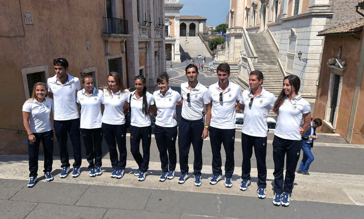 Olympic athletes from Rome received in Campidiglio on the eve of the Games
