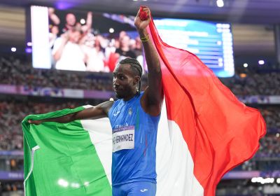 Athletics, bronze for Andy Diaz in the triple jump in his Italian shirt debut