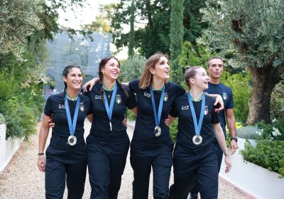 August 2: female foilers and Italian lightweight men's double scull in Casa Italia