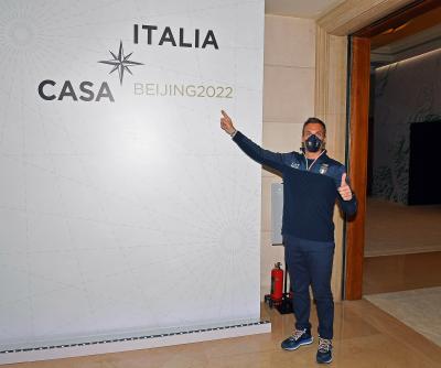 Carlo Mornati Italy Team Head of Mission opens Casa Italia
