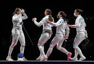 Il Bronzo della squadra di spada femminile