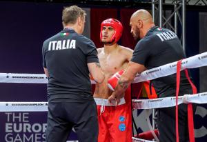 Kickboxing Damiano Salvatore TRAMONTANA v Farid AGHAMOGHLANOV (AZE) Ph Simone Ferraro SFA01008 copia