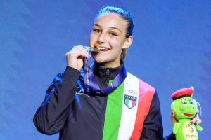 Kickboxing Francesca CECI Point Fighting -60kg Ph Simone Ferraro SFA04314 copia