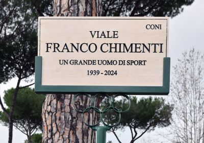 Intitolato un viale a Franco Chimenti al CPO 'Giulio Onesti'