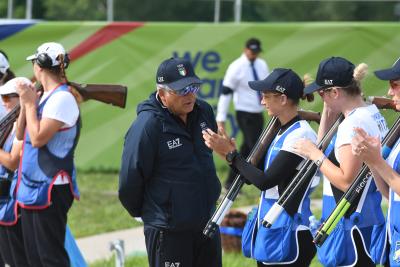 Le squadre di Skeet d'oro e d'argento