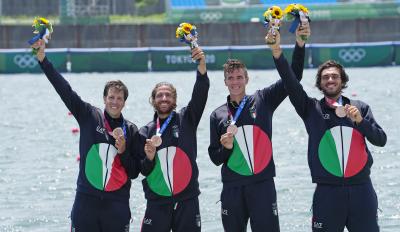 L'Italia è di bronzo nel quattro senza