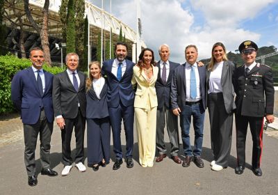 Nuovi ingressi nella Walk of Fame con i fratelli Porzio, Weissensteiner, Buffon, Di Centa, Piccinini, Di Francisca e Montano