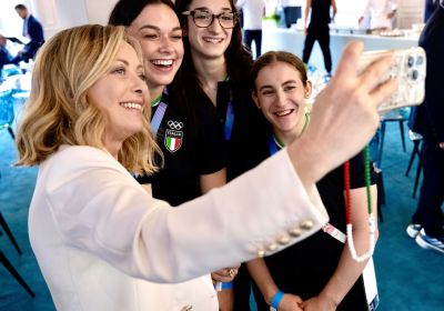 Prime Minister Giorgia Meloni's visit to Casa Italia, Olympic Village and competitions