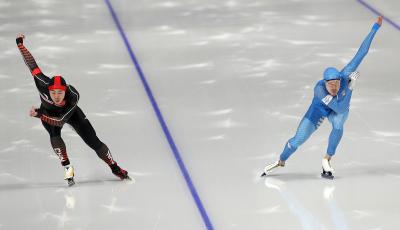 Speed skating: Mirko Nenzi in the shortest race