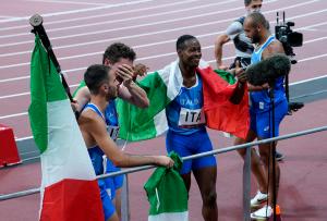 Staffetta 4x100 ITA ORO Foto Luca Pagliaricci GMT _TOK7859 copia