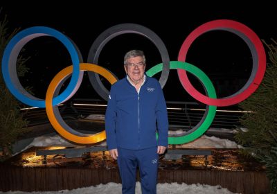 Thomas Bach visita Casa Italia a Cortina