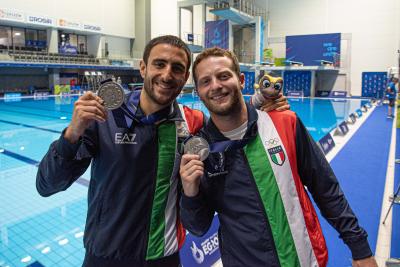 Tocci e Marsaglia Argento trampolino sincro