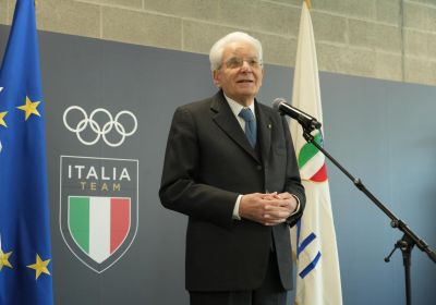 Visita del Presidente della Repubblica Sergio Mattarella al Villaggio Olimpico di Milano