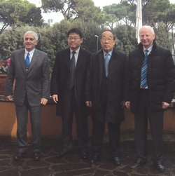 COE: Hickey e Pagnozzi incontrano a Roma il Presidente del Comitato Olimpico Coreano Yong Sung Park