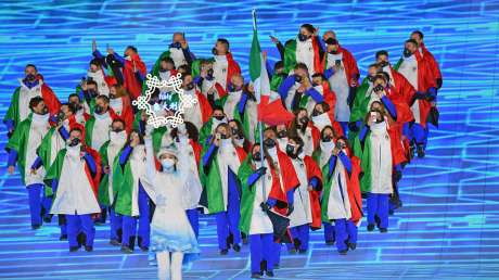 sfila l'italia nella cerimonia inaugurale foto mezzelani gmt sport014