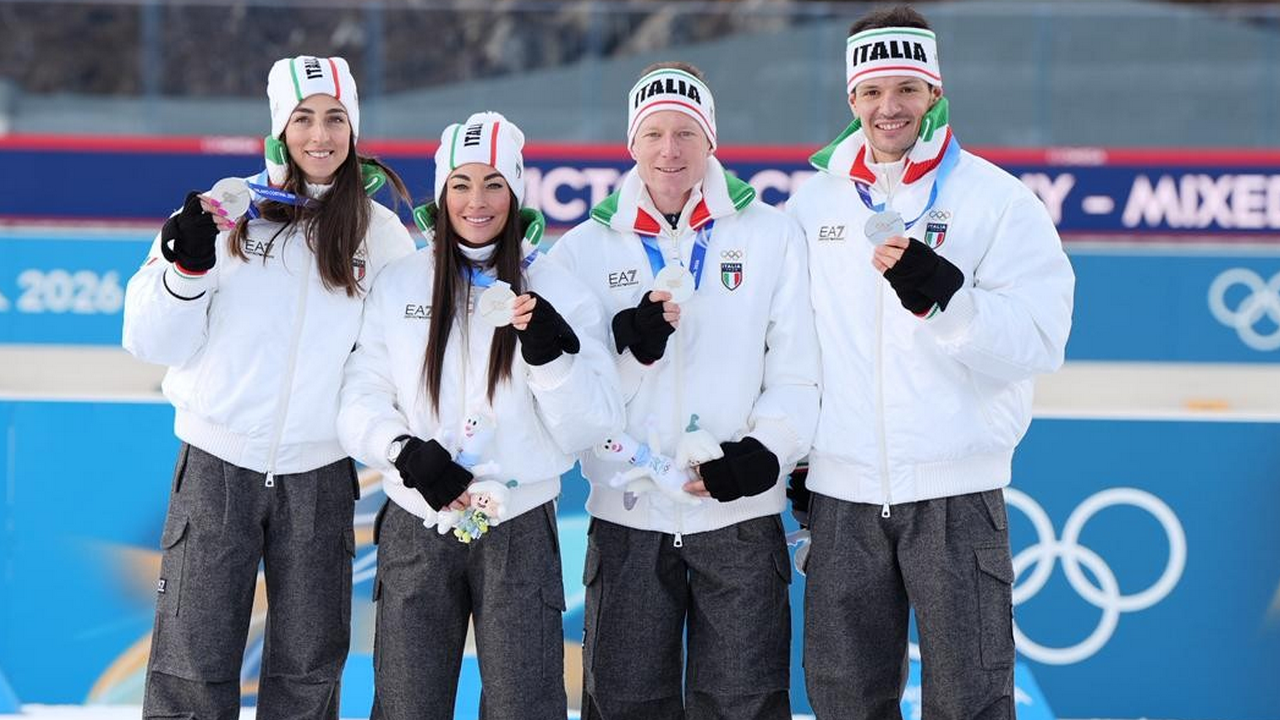 Italy on the podium in Antholz: silver for the mixed relay quartet