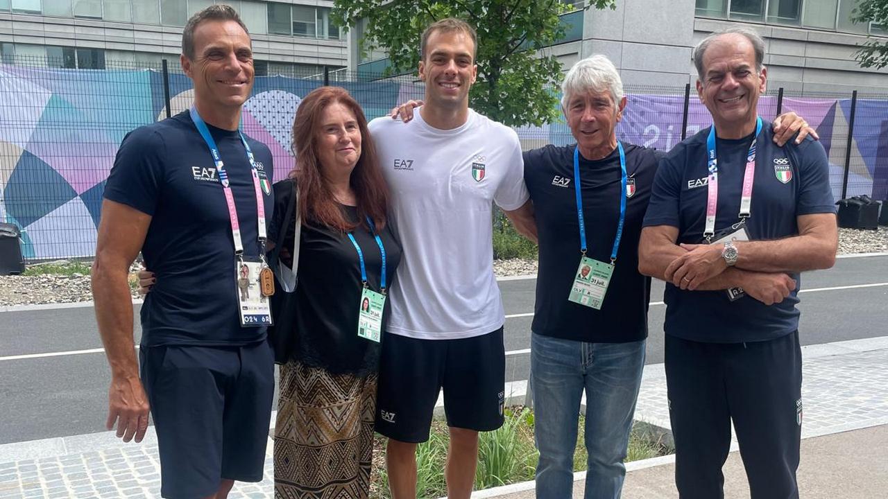 Il Ministro per lo Sport Abodi e l'Ambasciatrice D'Alessandro in visita al Villaggio Olimpico