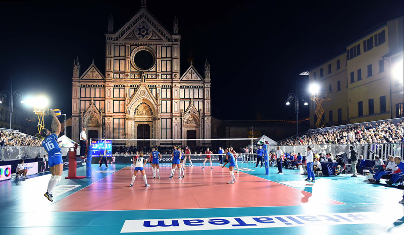SPORT@EXPO2015: starry night in Piazza Santa Croce, 3-0 for female Italvolley against Azerbaijan