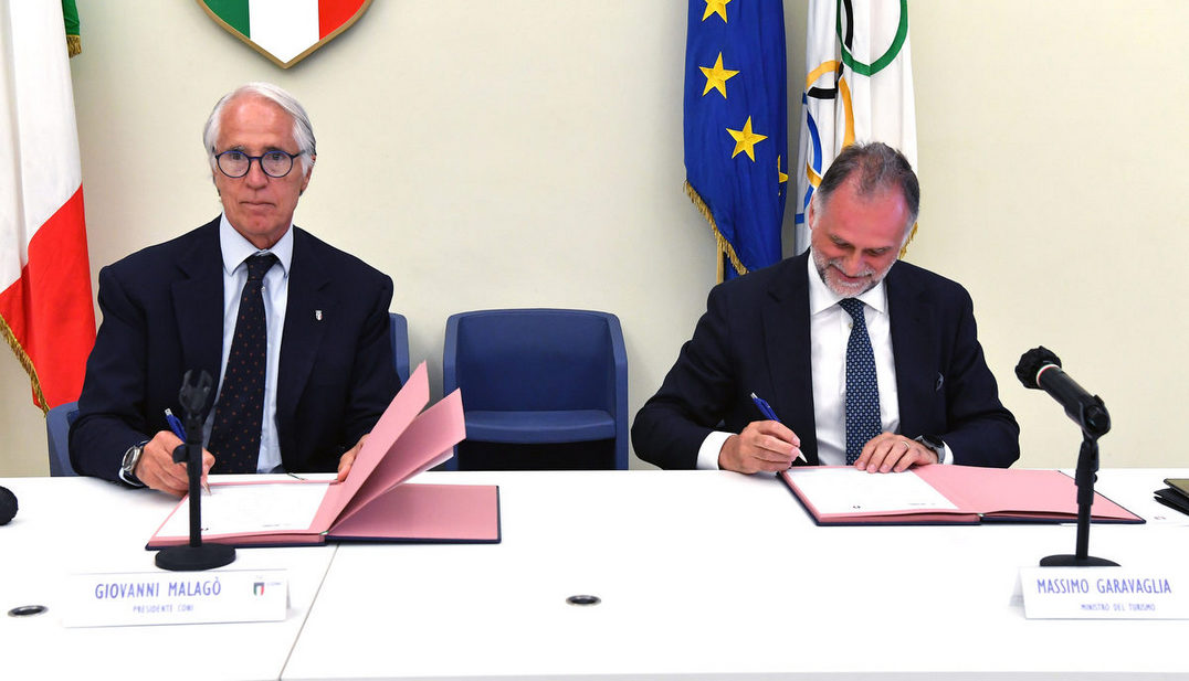 Memorandum of Understanding signed in order to collaborate on the relaunch of Italian tourism with major sporting events