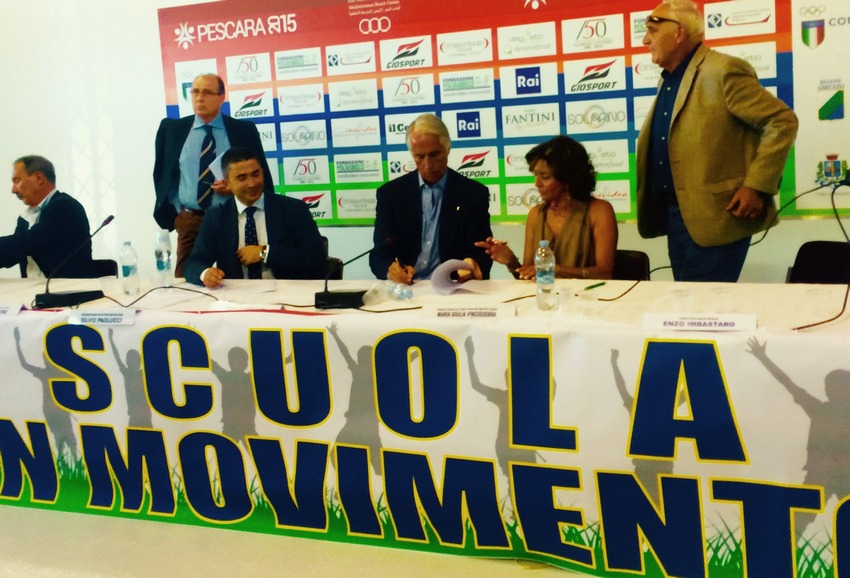 Scuola in movimento, Malagò firma l’accordo tra CONI e Università abruzzesi
