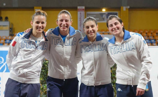 L'Italia di sciabola femminile terza in Coppa del Mondo a Yangzhou