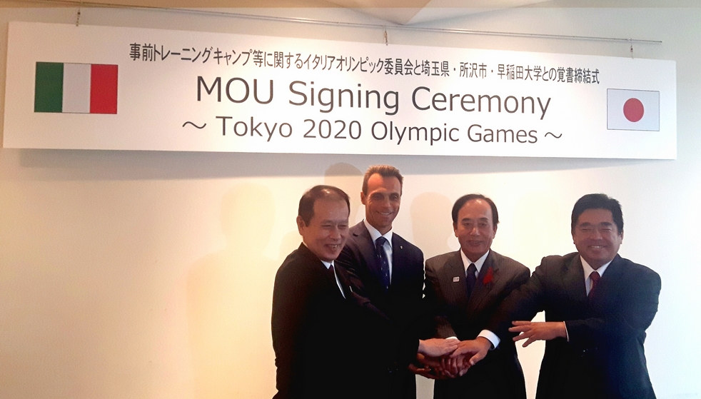 Tokyo 2020, Mornati signs Team Italy's pre-Olympic campus agreement in Tokorozawa