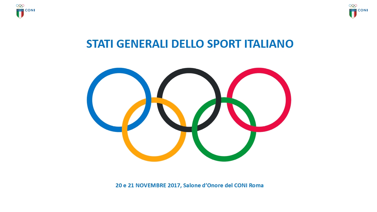 Al via gli Stati Generali dello Sport Italiano. Il programma dei lavori