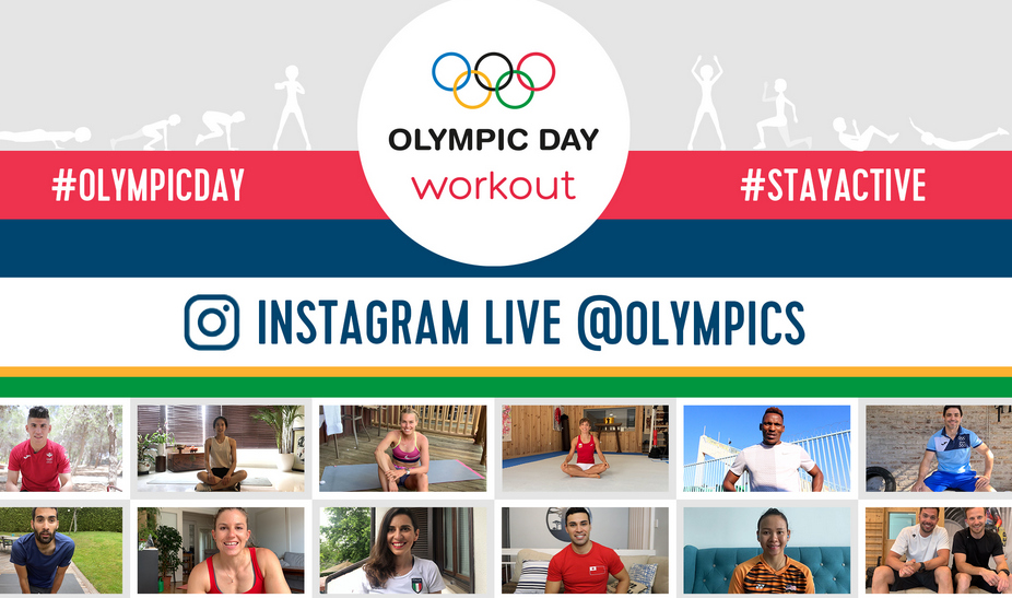 Il 23 giugno l'Olympic Day: #StayActive, festa social con gli allenamenti degli atleti