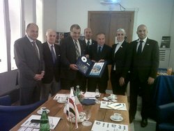 CONI: Petrucci e Pagnozzi incontrano una delegazione del Comitato Olimpico Egiziano per la promozione della candidatura di Alessandria d’Egitto ai Giochi del Mediterraneo 2017