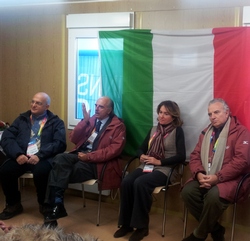 INNSBRUCK 2012: I membri italiani del CIO guidati dal Vice Presidente Pescante in visita al villaggio olimpico. I risultati degli azzurri nel primo giorno di gare