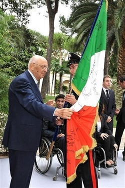 CONI: Il Presidente della Repubblica Napolitano conferisce le onorificenze a sei atleti azzurri protagonisti nel 2010